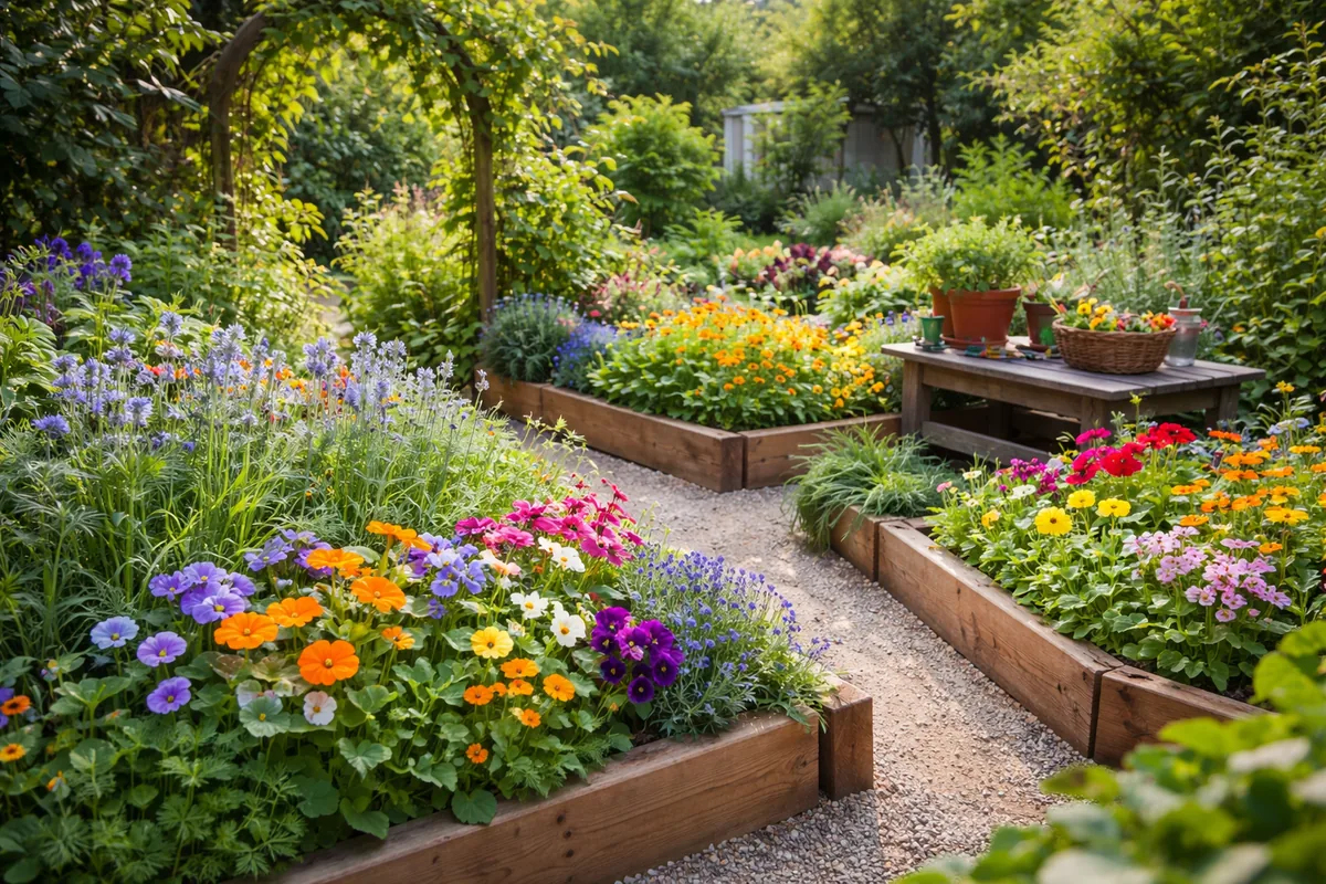 Comment aménager un jardin de fleurs comestibles facilement