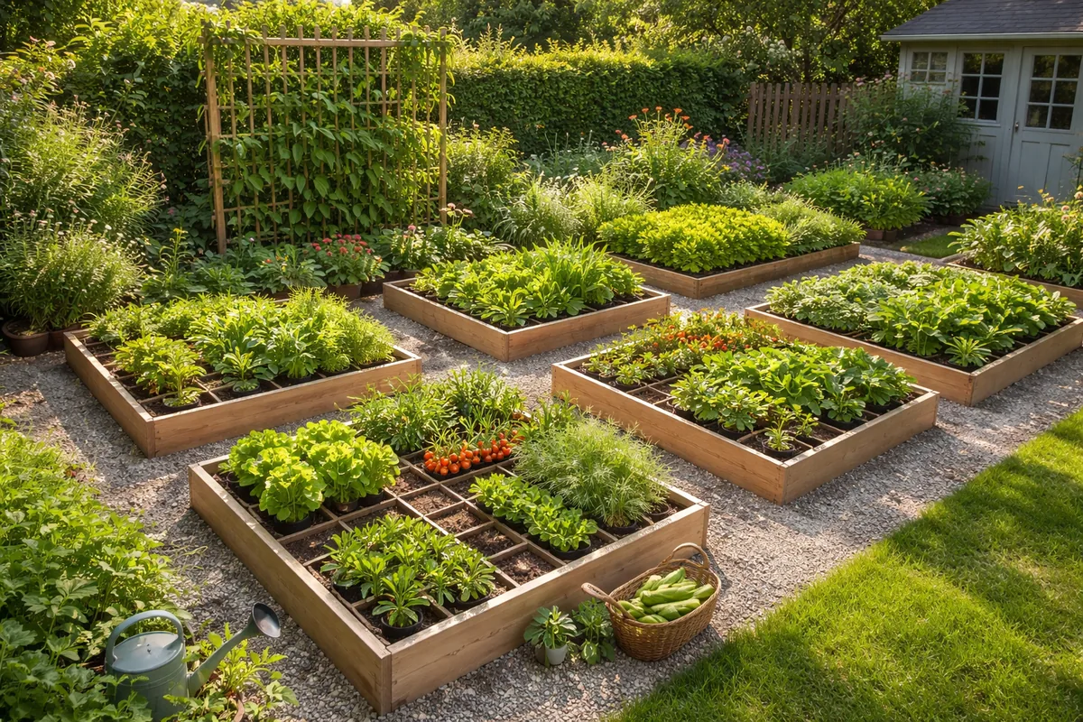 Comment concevoir un jardin en carré pour maximiser l'espace