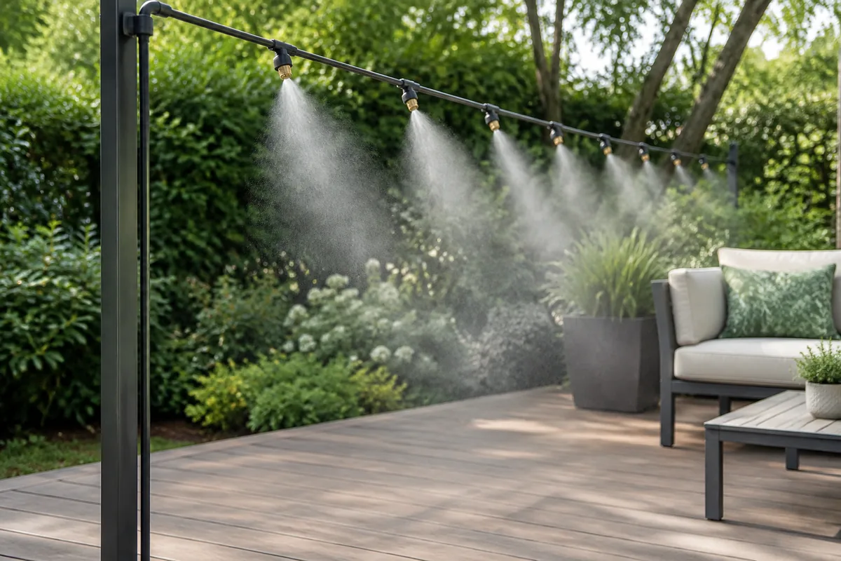 Comment installer un brumisateur de jardin sans mouiller la terrasse ?